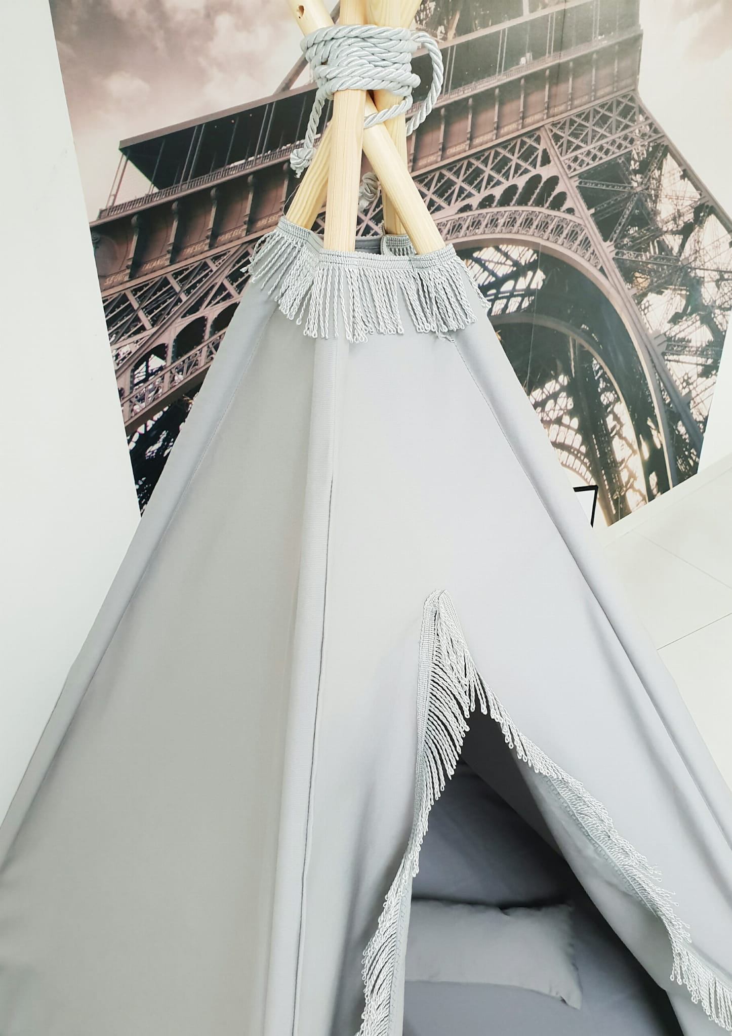 Bavlněné dětské teepee s podložkou a polštáři