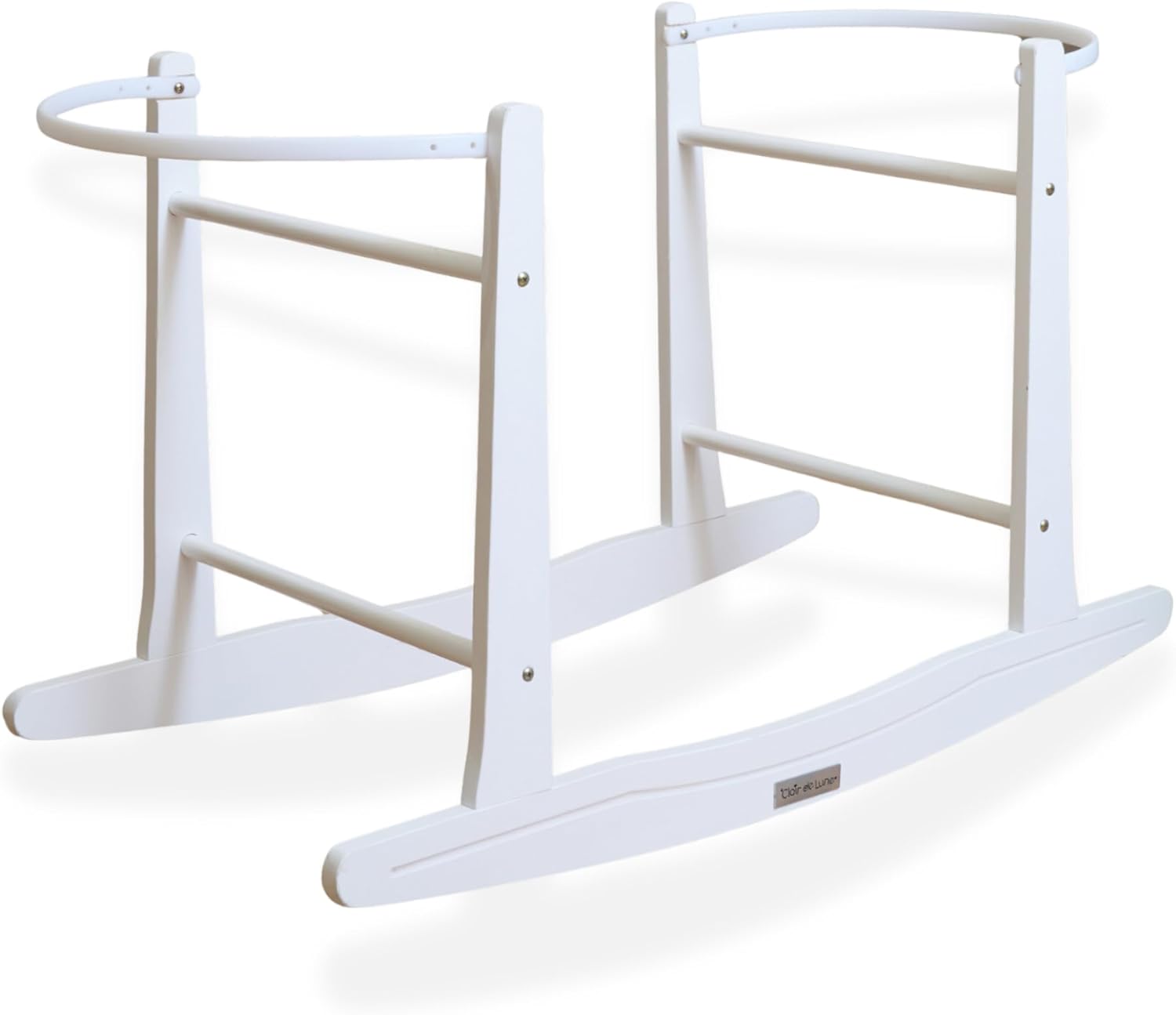 Dřevěný houpací stojan pro Mojžíšův koš (2 barvy)