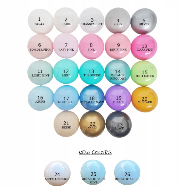 3dílná sametová pěnová hrací sada s bazénkem a 200 míčky (4 barvy)