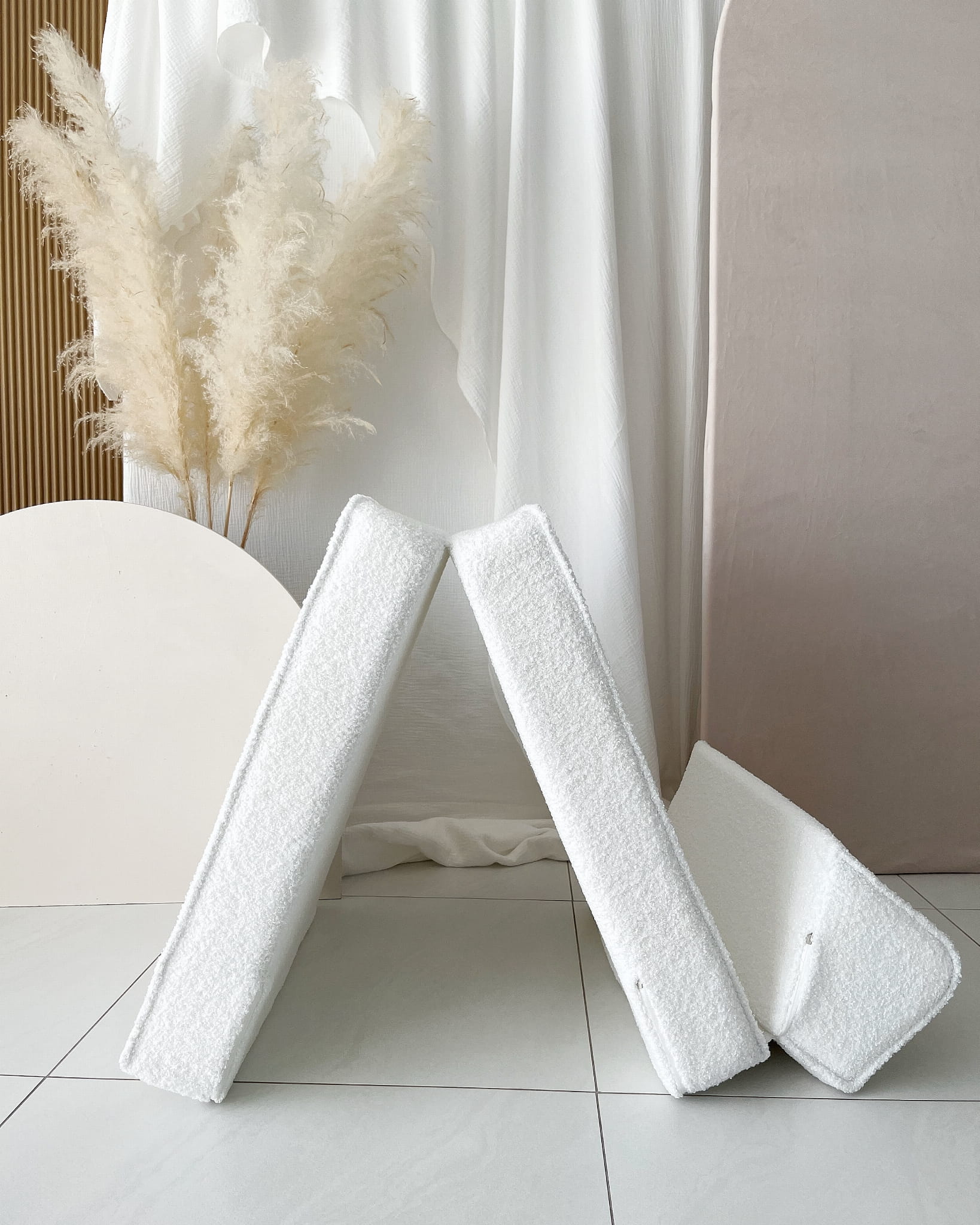 Dětské modulární lehátko a křesílko 3v1 – Bouclé (4 barvy)