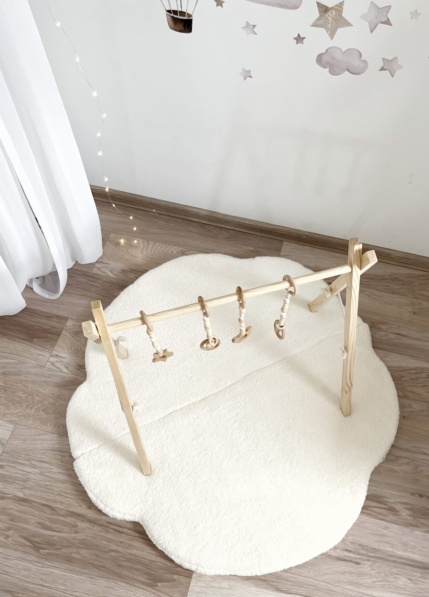 Hrací podložka Obláček – Plyšová podložka na podlahu pro miminka (3 barvy)