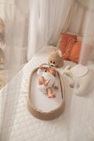 Crochet changing basket