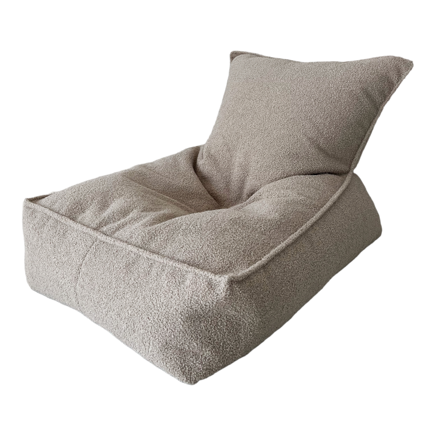 Dětský plyšový sedací vak – puf Bouclé (4 barvy)