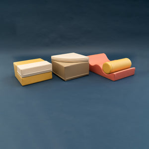 Soft Play 6 Foam Block Set - Pastel Pink Explorer