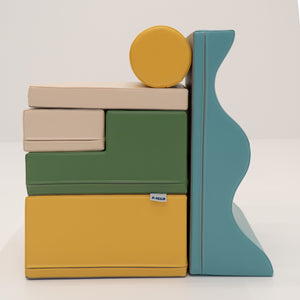 Soft Play 6 Foam Block Set - Pastel Turquoise Explorer