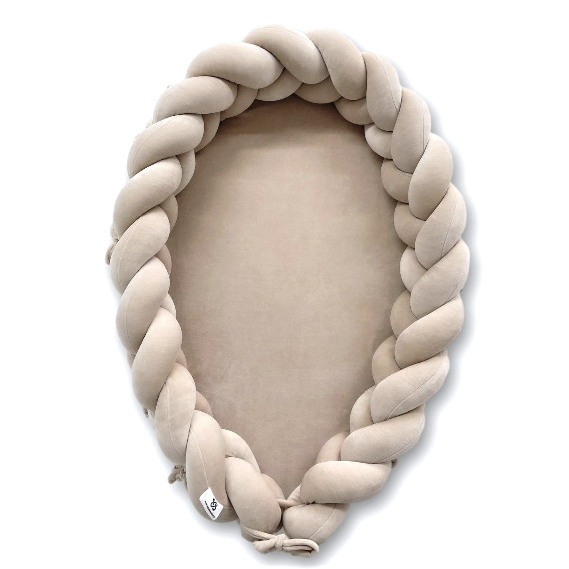 Sametové pletené hnízdo pro miminko z bavlněného veluru (6 barev)