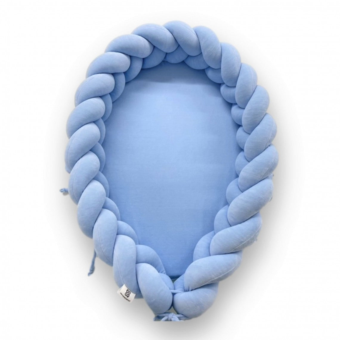 Sametové pletené hnízdo pro miminko z bavlněného veluru (6 barev)