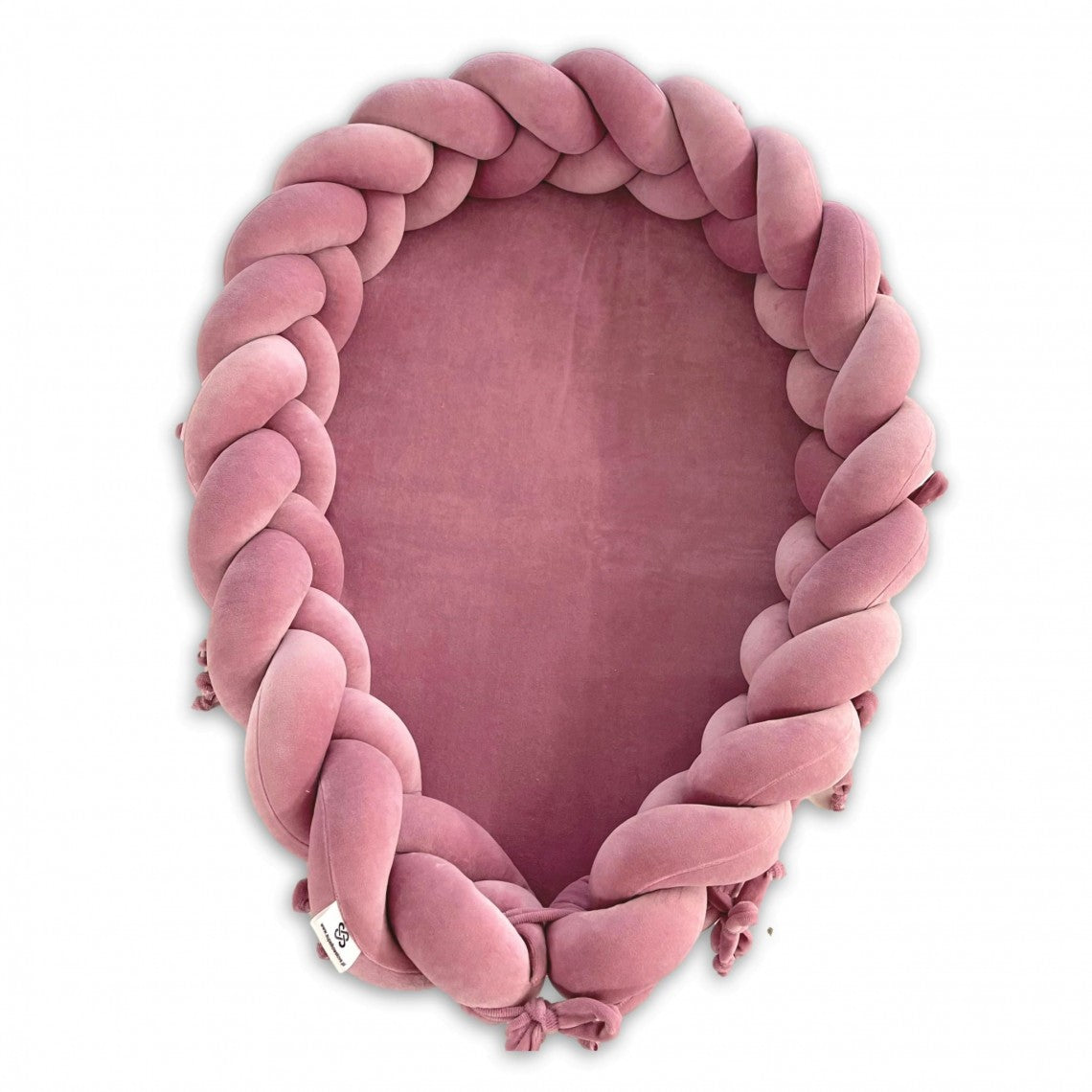 Sametové pletené hnízdo pro miminko z bavlněného veluru (6 barev)