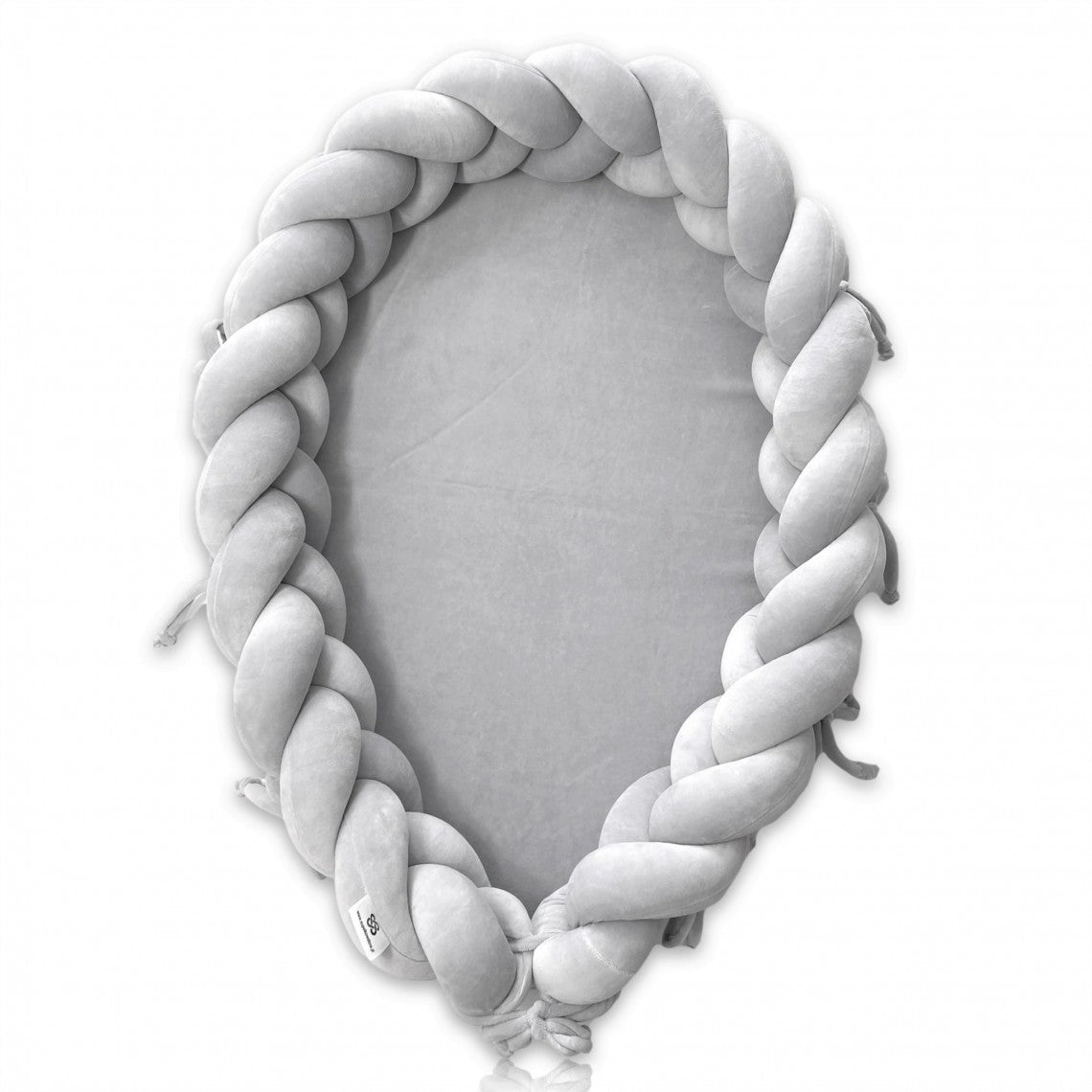 Sametové pletené hnízdo pro miminko z bavlněného veluru (6 barev)