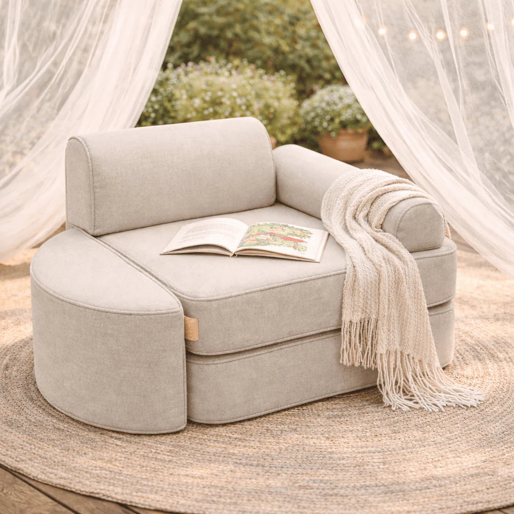 Rozkládací Dětská Pohovka Play Sofa Outzy – Oat Blush Beige (malá)