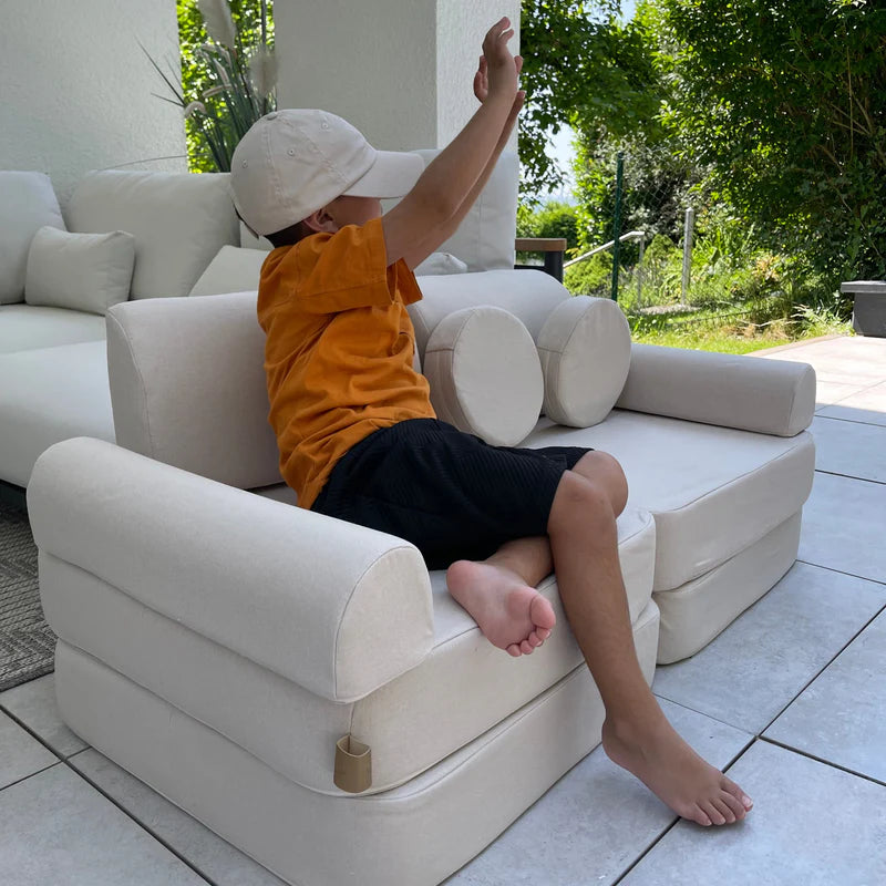 Rozkládací dětská pohovka Play Sofa Outzy – Oat Blush Beige