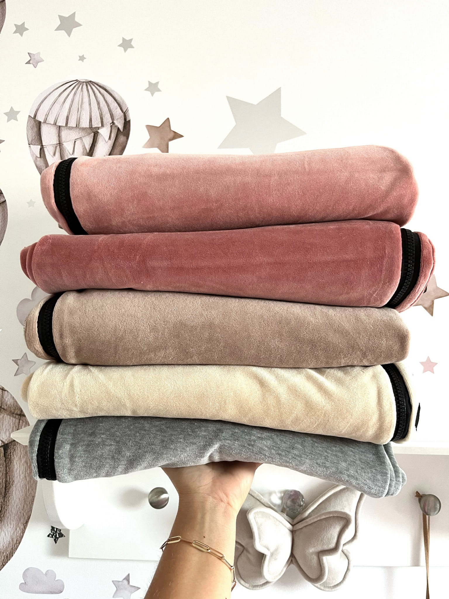 Náhradní sametový potah na suchý bazének (2 velikosti)