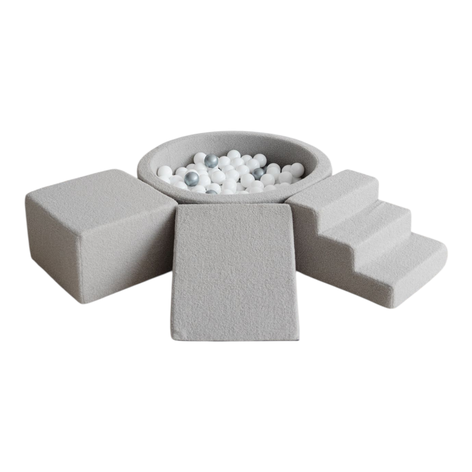 3dílná pěnová hrací sada Bouclé s bazénkem a 200 míčky