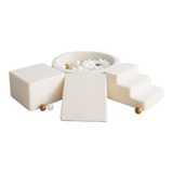 3dílná pěnová hrací sada Bouclé s bazénkem a 200 míčky