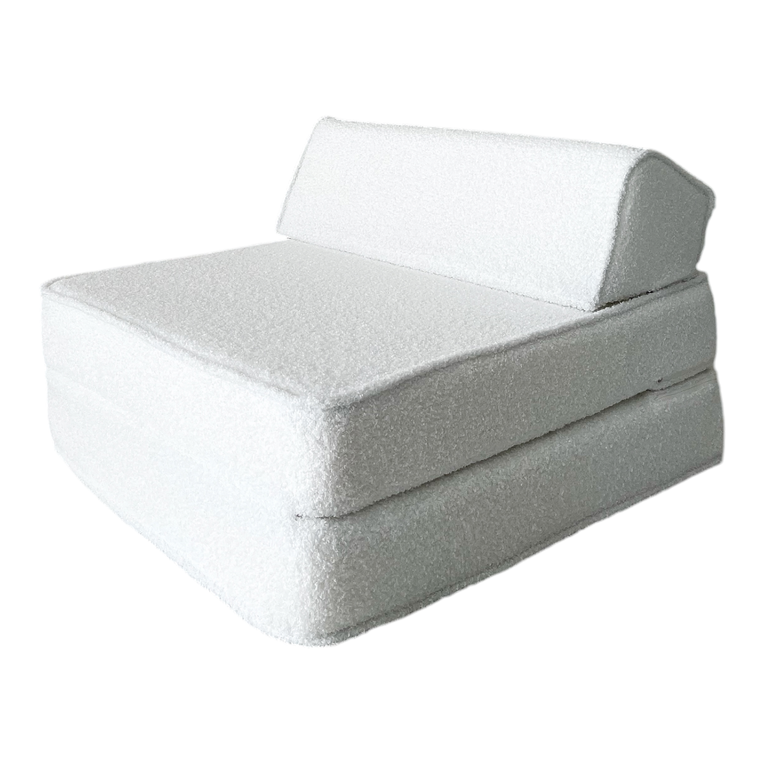 Dětské modulární lehátko a křesílko 3v1 – Bouclé (4 barvy)