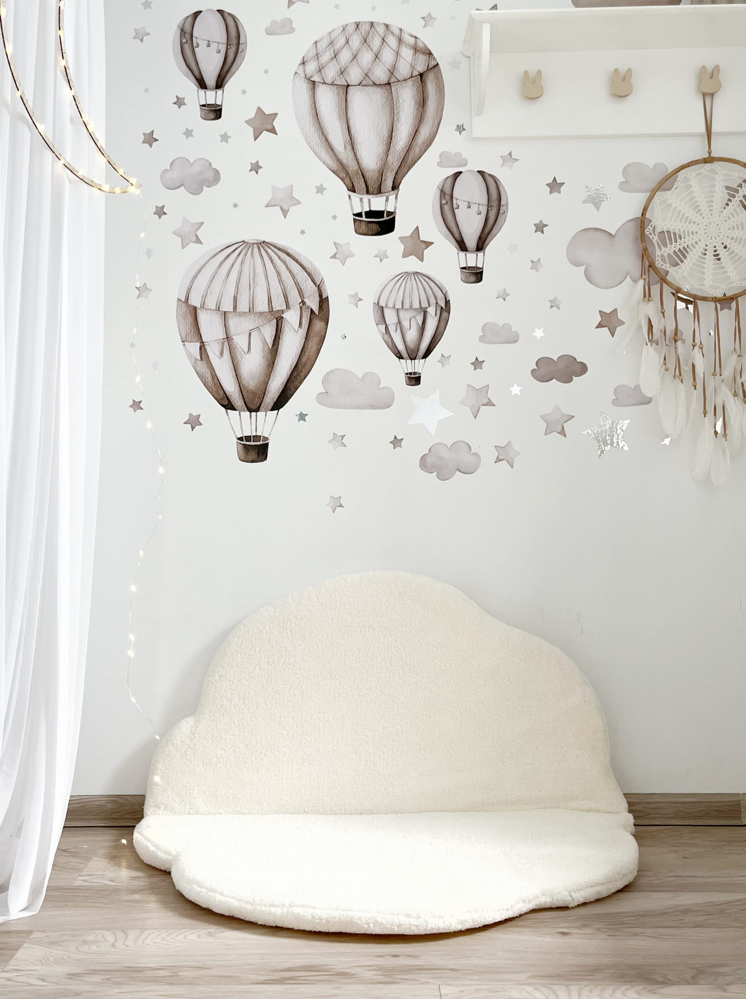 Hrací podložka Obláček – Plyšová podložka na podlahu pro miminka (3 barvy)