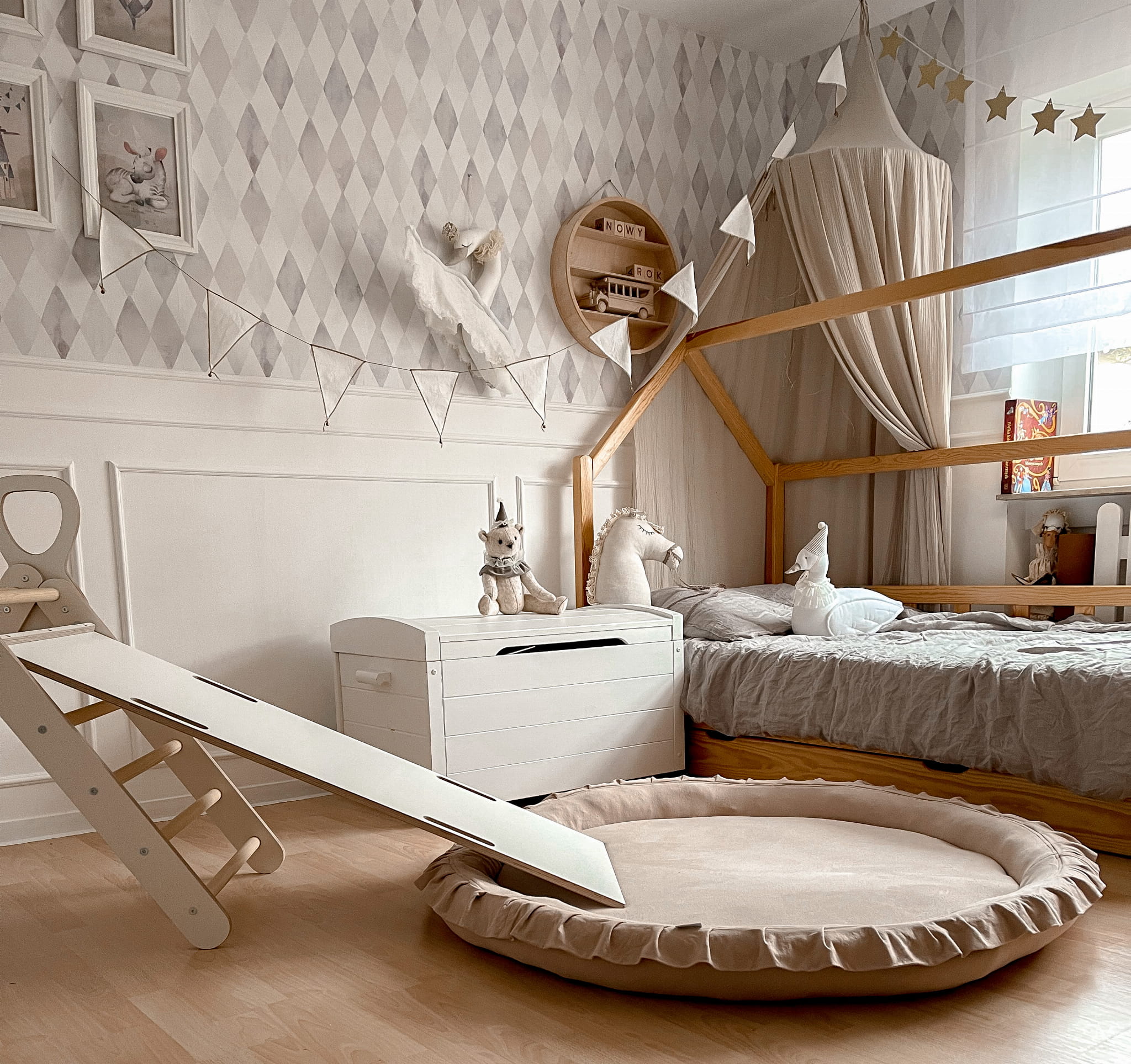 Bavlněné dětské hnízdečko / hrací podložka (6 barev)