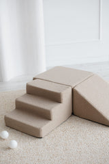 3dílná pěnová hrací sada Bouclé – domácí hřiště pro děti (4 barvy)