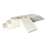 5dílná sametová pěnová hrací sada s mini bazénkem a 100 míčky – bavlna (4 barvy)