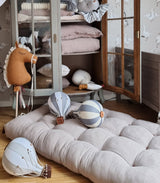 Měkká lněná ručně prošívaná hrací matrace (3 barvy)