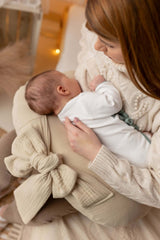 Mušelínový kojící polštář s mašlí (5 barev)