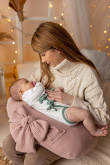 Mušelínový kojící polštář s mašlí (5 barev)