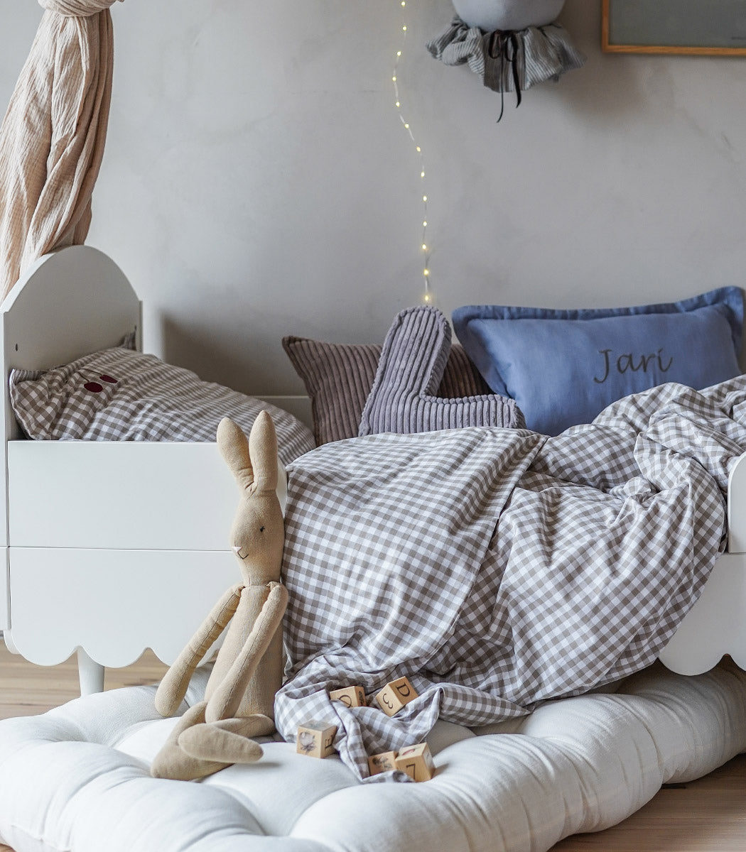 Měkká lněná ručně prošívaná hrací matrace (3 barvy)