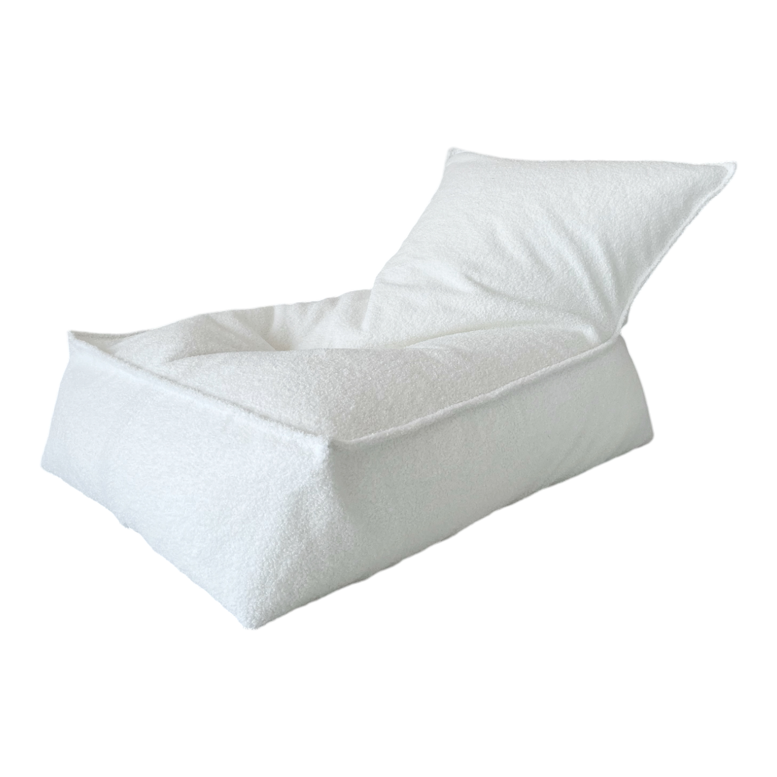 Dětský plyšový sedací vak – puf Bouclé (4 barvy)