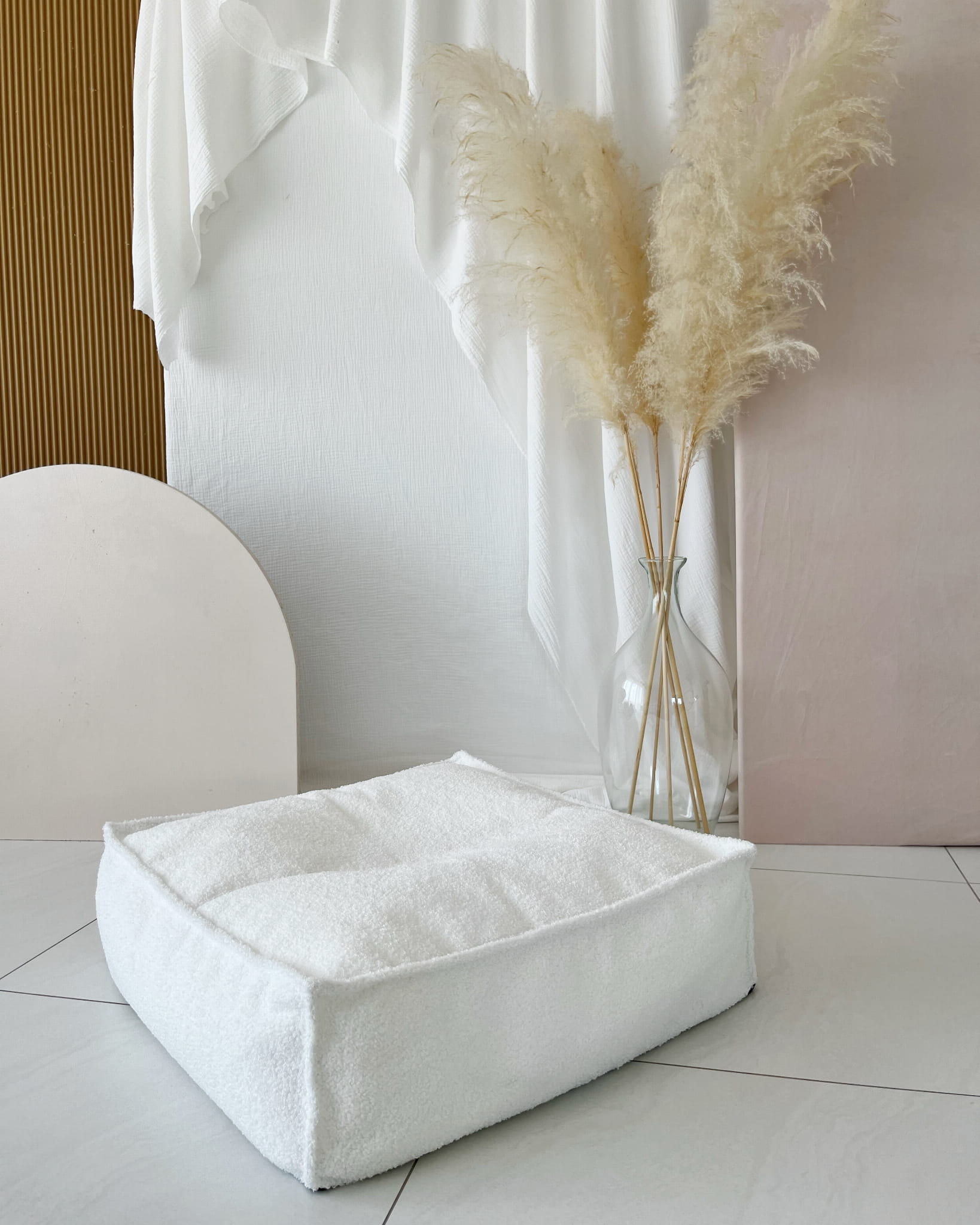 Dětský plyšový puf – malý (4 barvy)