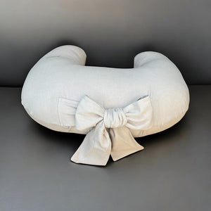 Soft Linen Nursing Pillow Beige 1