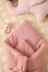 Zavinovačka pro novorozence - Bouclé & bavlněný mušelín (4 barvy)