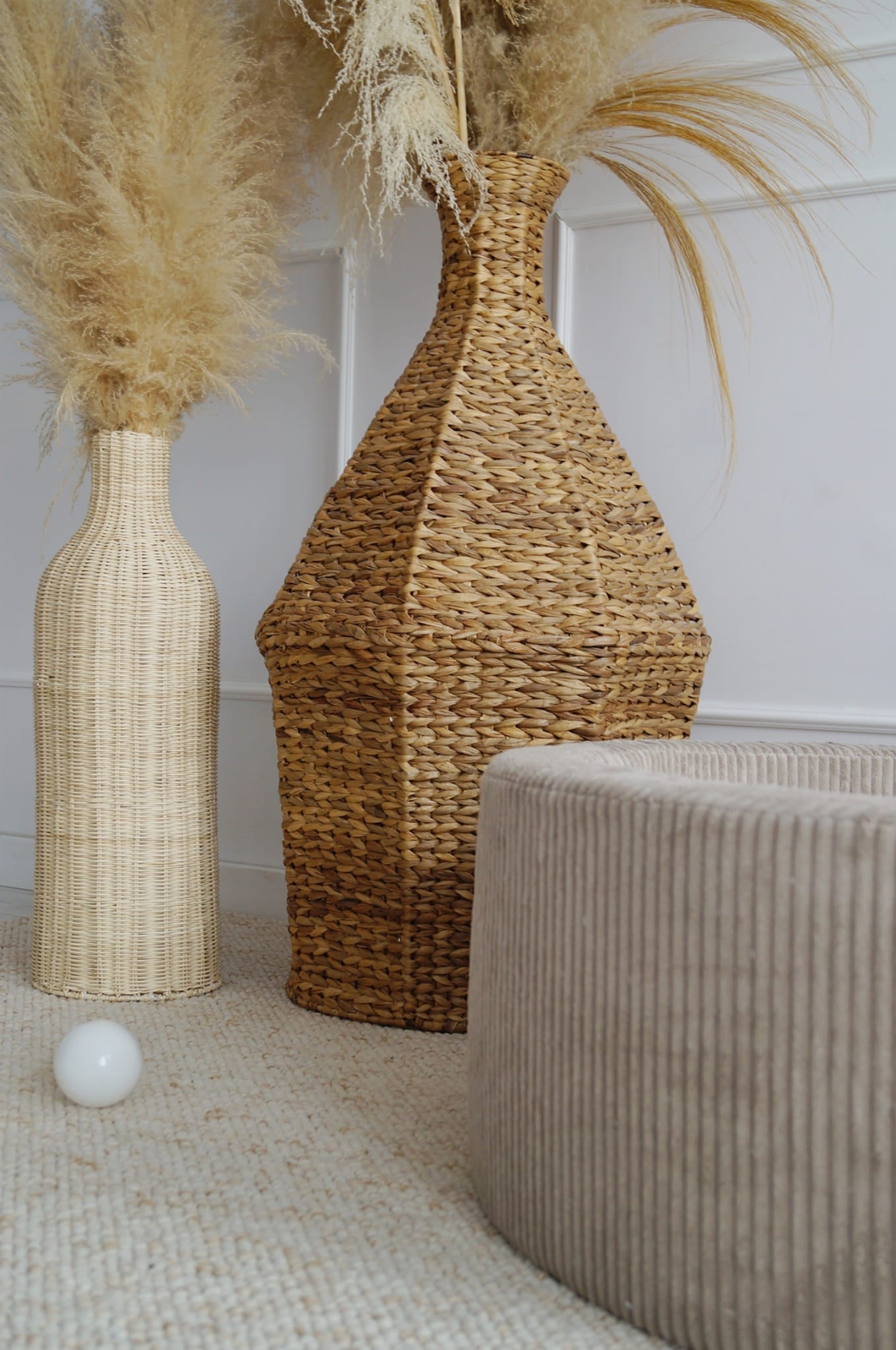 Manšestrový suchý bazének s míčky - Béžový