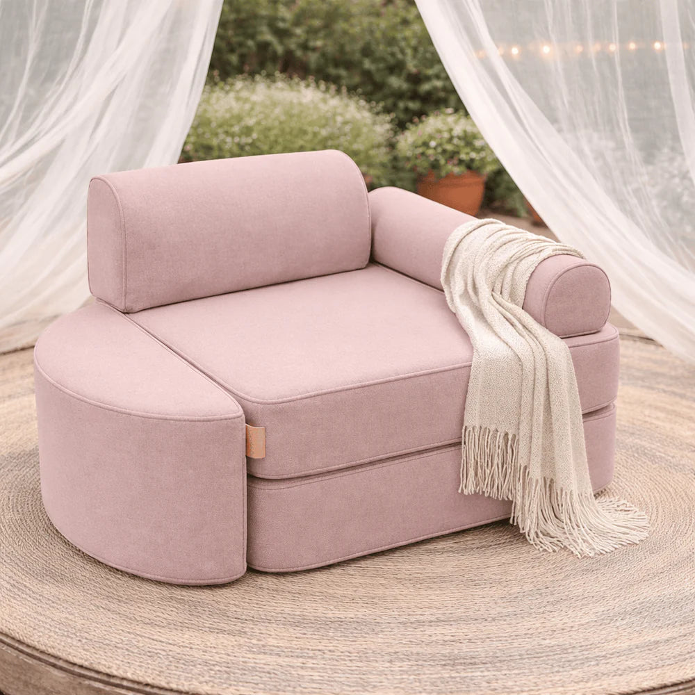 Rozkládací Dětská Pohovka Play Sofa Outzy – Rosy Dune Pink (malá)