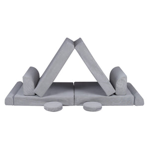 MeowBaby® Large Slimcord Premium Sofa - Gray