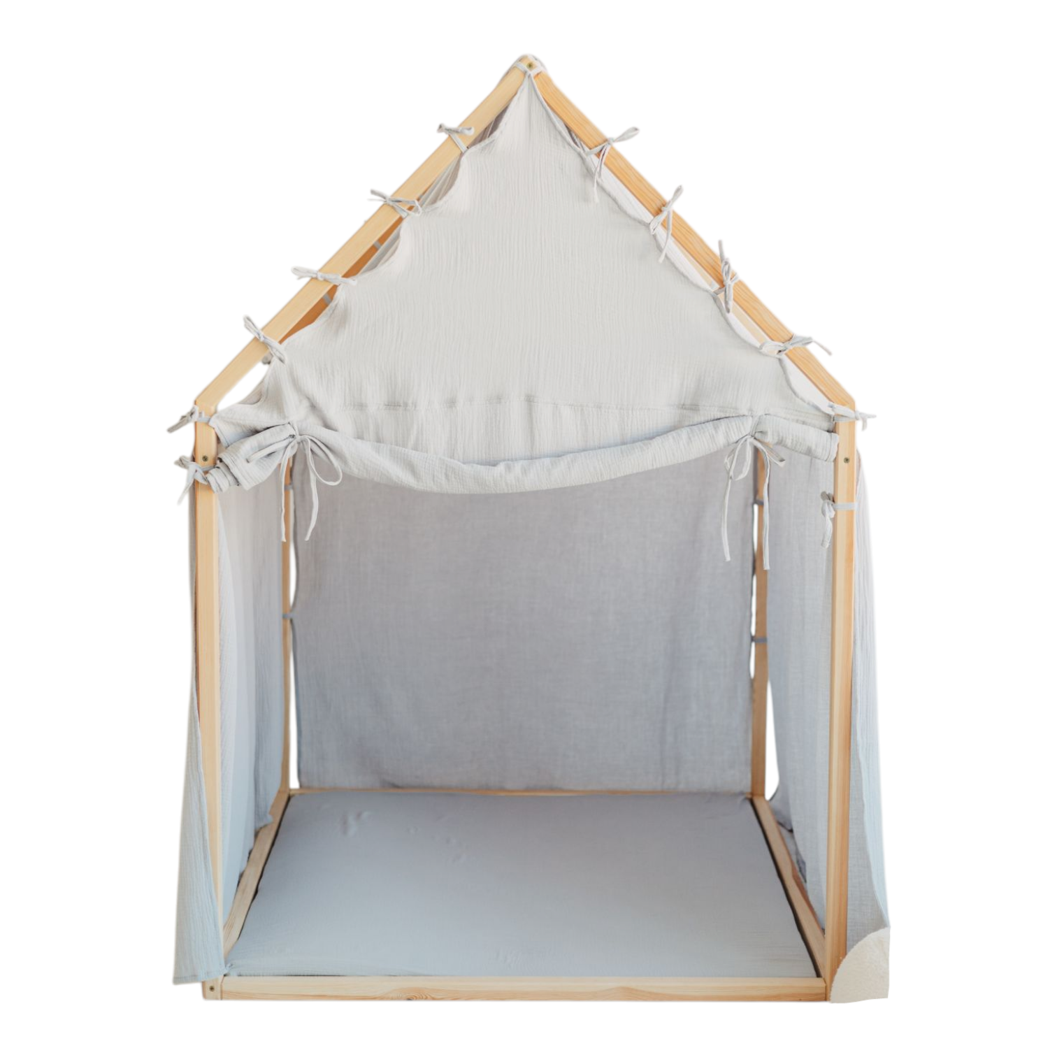 Velký dětský herní domeček s roletou a pěnovou podložkou